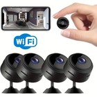 4pcs Wifi Security Cameras W  Night Vision  Motion Detection  App Control Usb
