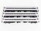 O Gauge 3-rail Atlas 6215 Nj Transit Comet Ii Commuter Passenger 3-car Set 