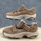 Golf Mocs Shoes Womens 6 5 Gf337-5 Cleats Sneakers Brown Leather Hook   Loop