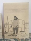 1980   s Alaskan Inuit Eskimo Peter K  Omedelena  Artist Cards  Teller Mission  Ak