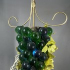 Vintage Mcm Era Lucite Blue   Green Hanging Grapes Old Mid Century Lamp Light