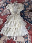 Vintage Miss Quality Girls Ruffles Full Circle Girls Pageant Dress   Slip 2t 