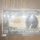 1922 Series  20 Gold Certificate Banknote  in Gold Coin  Serial K4441471