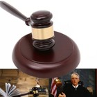 Wooden Gavel Hammer And Sound Block Mallet Set For Lawyer Judge Auction Sale Usa