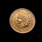 1883 Indian Head Encased  Cent Red Uncirculated Bu Ms Unc Type Coin Make Offer 