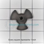Ge Microwave Glass Tray Drive Coupler Wb06x10138