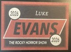 Luke Evans Custom Signed Card - Dr  Frank-n-furter In The Rocky Horror Show