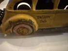Yellow Cab Taxi Cast Iron 4-door Vintage Taxi Cab Toy