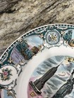       new York City Souvenir Plate Statue Of Liberty Panelled Transferware Approx 8 
