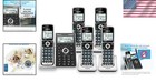 5-handset Dect 6 0 Cordless Home Phone With Bluetooth   Smart Call Blocker