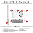 Zhiyun Fiveray F100 100w Rgb Led Video Light Stick With Barn Doors Diffuser Grid