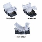 10 Pcs Led Connector For Waterproof 4 Pin 10mm Rgb 5050 5630 Led Strip Lights