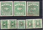 Us Revenue Stamps- Small Group Of Wine Stamps  c812 