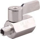 Heavy Duty 1 8 Inch Mini Ball Valve Npt - Inline Valve For Water  Oil  And Gas