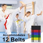 Premium Karate Belt Display Rack  Taekwondo Belt Display Hold 12 Belts  Martial 