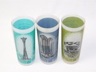 3 Vintage 1962 Seattle s World Fair Souvenir Frosted Glasses 6 75 