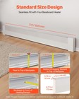 Uimoso 5 Ft Baseboard Heater Cover Standard Series For Bedroom In White