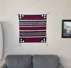 Vintage Navajo Red Saddle Blanket 31    X 30   