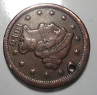 Very Fine Details Holed 1846 Braided Hair Us Large 1c Cent Penny Free Shipping 