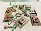 Lot 10 Antique Original Iron Hollow Barrel Skeleton Door Keys   Lock 8 Matching