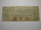  1 1861 Charleston South Carolina Sc Obsolete Currency Bank Note Bill Bank Of Sc