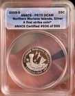 2009-s Anacs Pr70 D c    Territories Proof Silver Quarters Complete 6 Coin Set 
