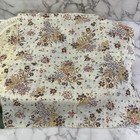 Vintage 80s Quilted Placemats Cloth Napkins Set Of 4 Brown Floral Cottagecore