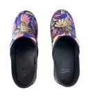 Dansko Women   s Professional Indigo Floral Patent Clog Slip On Shoe Size 39 Eu 8 