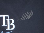 Hunter Schryver Team Issued   Signed Tampa Bay Rays Nike Dri-fit Xl Shorts