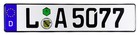 Leipzig German License Plate By Z Plates - L a  Los Angeles