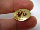 Vintage Collectible Pin  Hope People High Five 