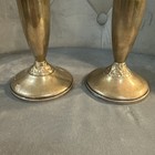 Pair Mueck-carey Sterling Silver 7 1 2    Weighted Candlesticks Holders  363 Read 