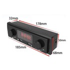 Bluetooth Car Stereo 1din Vintage Fm Radio Usb Mp3 Receiver 12v 24v Universal