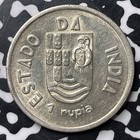 1935 Portuguese India 1 Rupia Lot mk254 Silver 