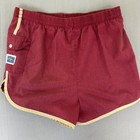 Vtg Laguna Swim Surf Trunks 70s 80s Made In Usa Xl Red Short Shorts Drawstring