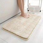 Ultra Absorbent Anti-slip Thick Bathroom Mat Machine Washable Long Pile Carpet