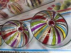 Pier 1 Import Glass  4 Piece Condiments  Set Tray  3 Bowls W  Lids Discontinued