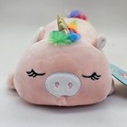 Squishmallows Hugmees Zoe Unicorn Pig Plush Stuffed Animal 13  Toy Rainbow Mane
