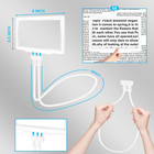 Hands-free Magnifying Glass With Flexible Gooseneck For Low Vision Reading