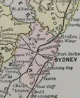 Vintage 1900 New South Wales Map 11 x14    Old Antique Original Newcastle Sydney