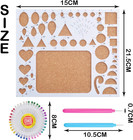 1 Set Of Paper Quilling Template Board Quilling Mould With 2pcs Quilling Slotted
