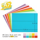 Colored Envelopes Self Seal A7 50 Pack  10  5 25  X 7 25    Multicolor