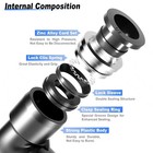 Nylon Air Line Pneumatic Union Push To Connect Fittings For 1 2  Od Hose 5pcs
