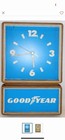 Vintage Rare Large Good Year Blue Wall Clock Sign Advertisement  Perfect Mancave