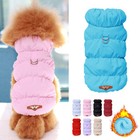 Winter Warm Dog Coat Vest Jacket Waterproof Pet Clothes For Small Medium Dogs