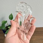 Clear Glass Long Stem Flower Perfume Bottle Stopper