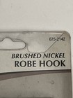  Multi-purpose Robe Towel Double Hook  Brushed Nickel