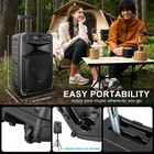 Gtsk12-2 Portable Bluetooth Pa Speaker System  Wireless Karaoke Black