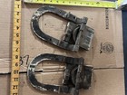 Antique Vintage Horseshoe U Shaped Barn Door Rollers Hangers Pair Set
