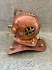 Vintage Copper Scuba Diving Helmet Nautical Decor 6 75  Tall